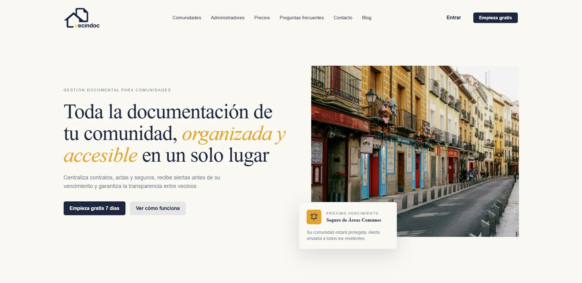 iqvmedia - Vecindoc - Vista principal
